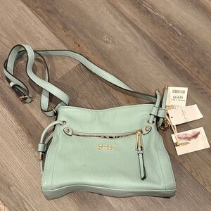 Jessica Simpson Mint Crossbody Bag with Gold Details